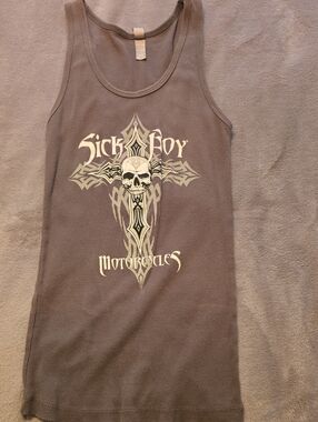 Sick Boy Motorcycles Tank Top - Gray